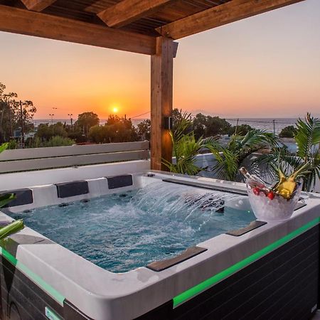 Odyssea Top View & Hot Jacuzzi Front Beach Kremastí Екстериор снимка